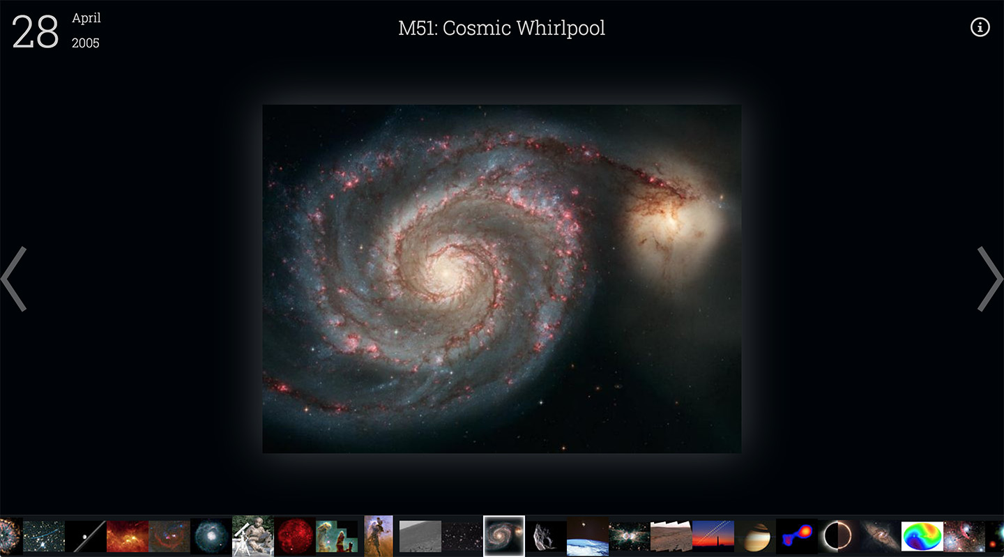 My updated APOD 2.0 interface.